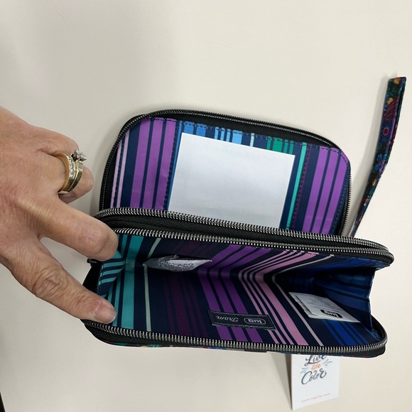 LUG Tram- Zip around Wallet Whimsy Black - NWT - Picture 4 of 4